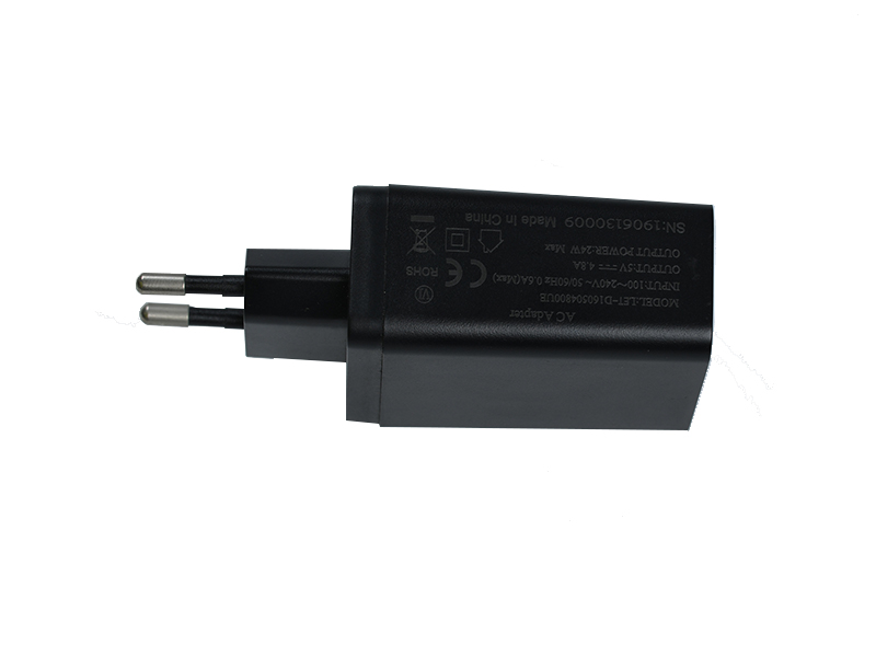 D16 24W European standard dual USB charger 